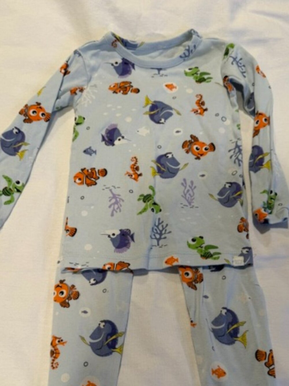 Baby Gap/Gap Kids Disney Nemo, Dory & Friends (3T) 2 Piece Long Sleeve Pajamas